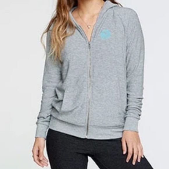 Chaser Vacation Beach Club hooded zip up top - Picture 3 of 9